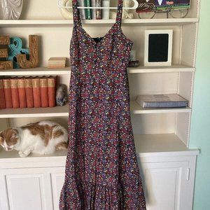 J Crew Floral Printed Maxi Dress Mitsy Ditsy - Size 6